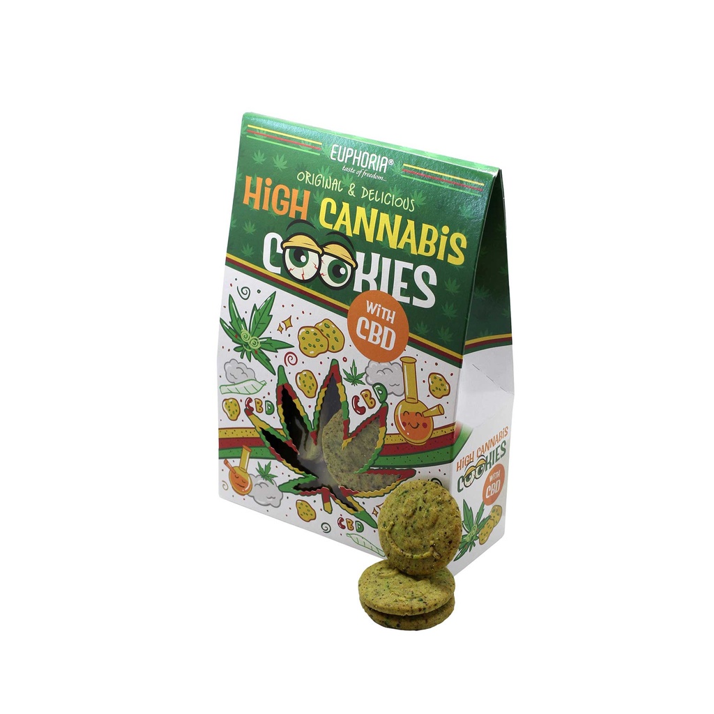 Euphoria High Cannabis  Cookies Milk  - 100 gr - contain CBD