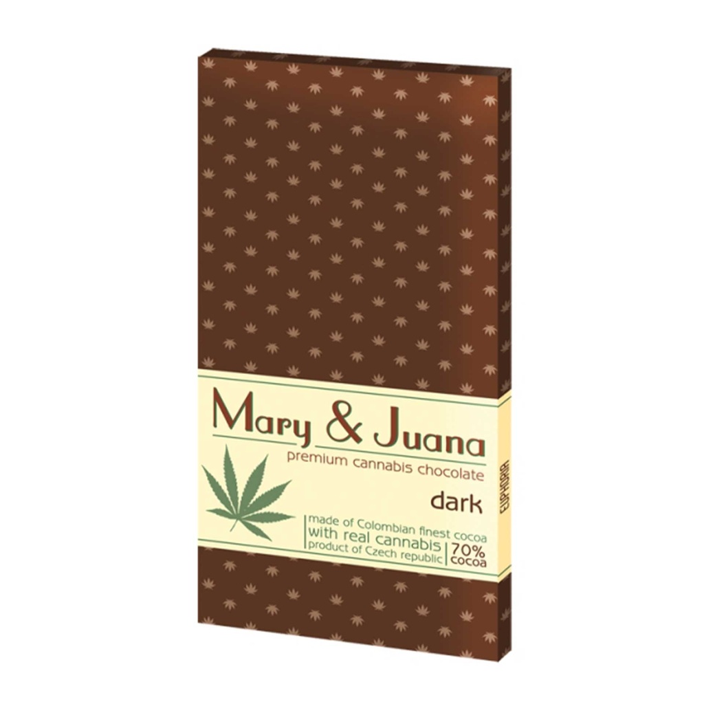 Euphoria Mary & Juana Dark Premium Chocolate - 80 gr -